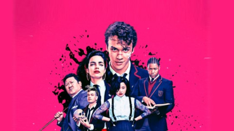 Young adult/teen girl shows backdrop