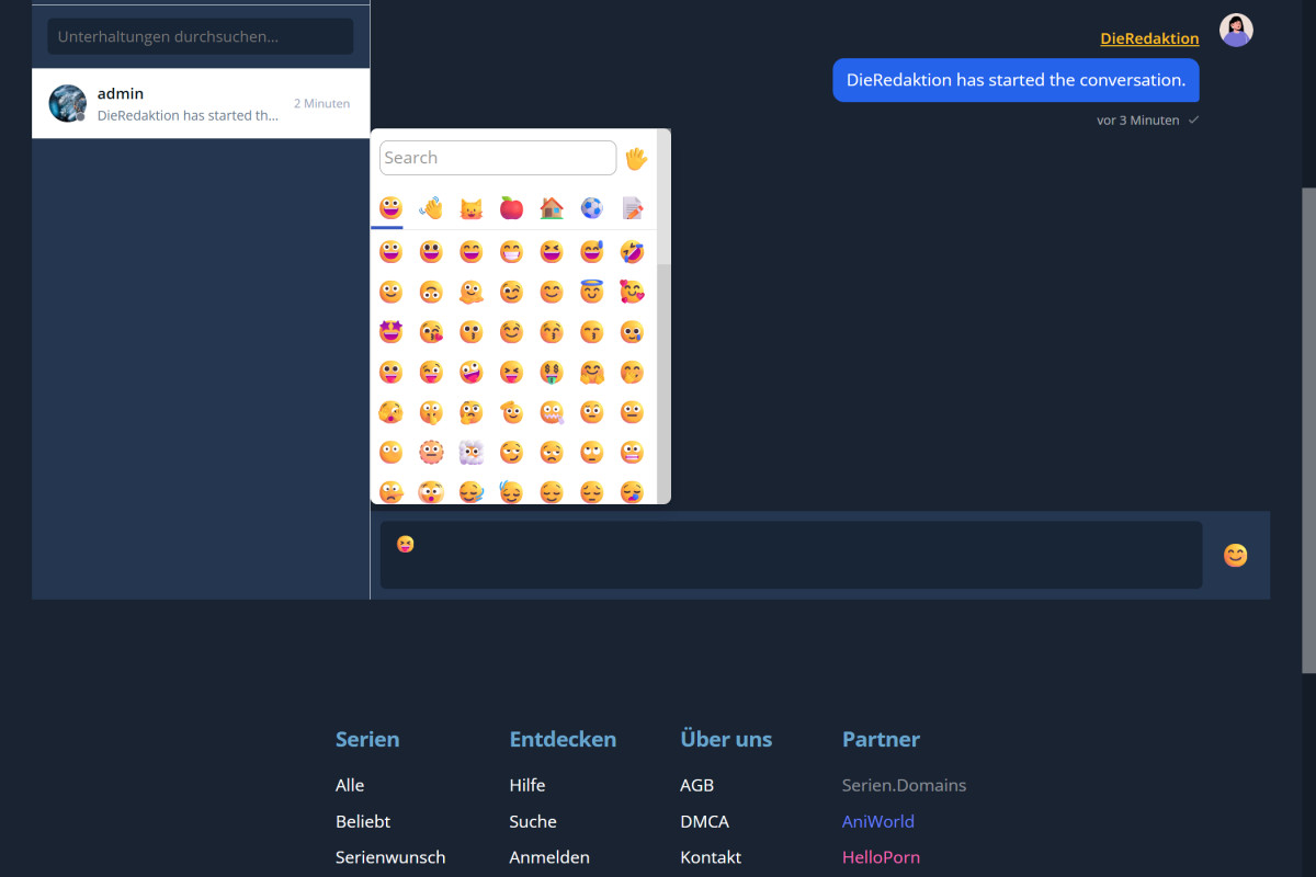 Unterhaltungen mit Emojis